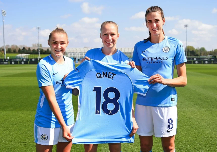 QNET est fier d'être le partenaire de vente directe officiel de l'équipe féminine de Manchester City 2 l'équipe féminine de Manchester City