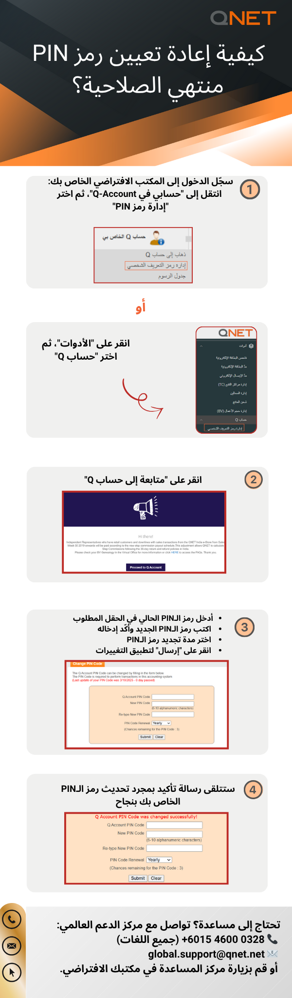 كيف استطيع اعادة تعيين البن الكود المنتهي الصلاحية ؟