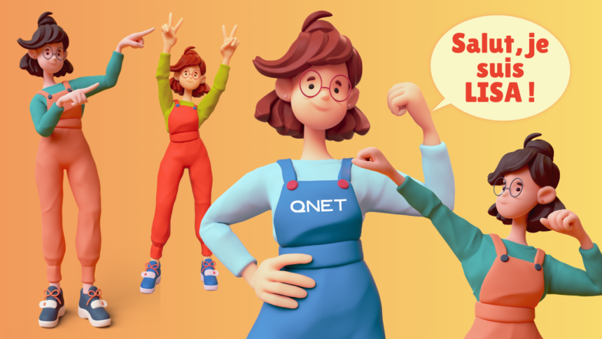 Dites bonjour à Lisa, le chatbot QNET toujours prêt à vous aider.