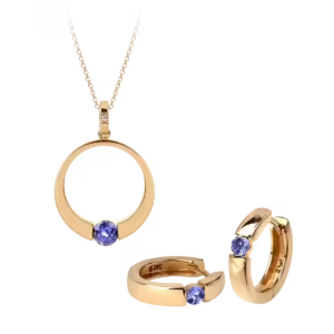 Bernhard H Mayer Bliss Hoop And Pendant Timeless Tanzanite Collection